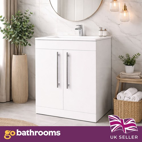 600mm white bathroom vanity - bathroom,