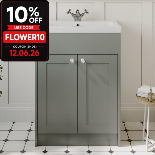 600mm bathroom vanity unit - bathroom,
