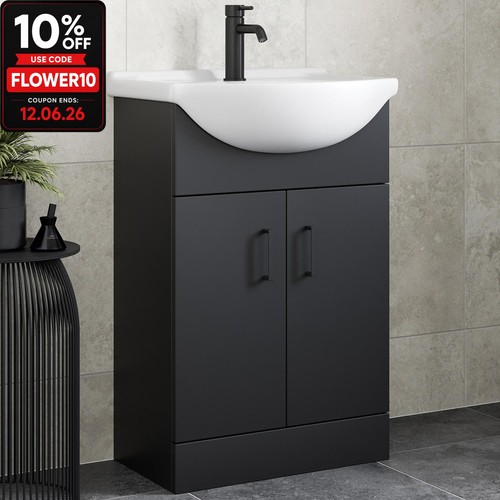 Freestanding vanity unit with - freestanding,