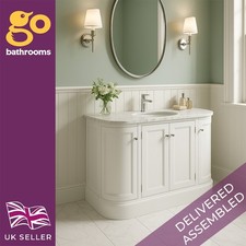 Traditional Curved White Floor