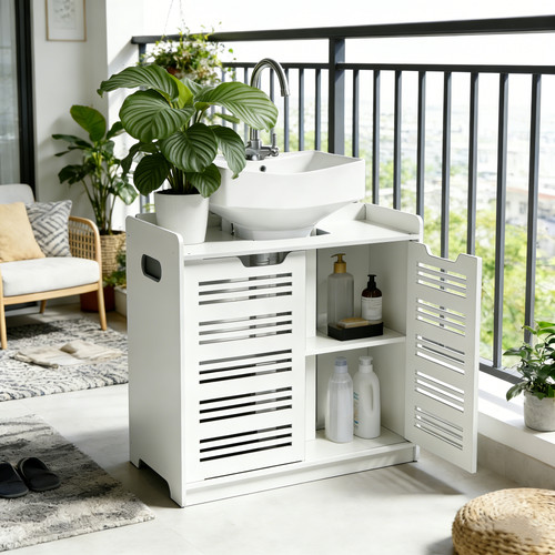 Bathroom under sink cabinet - under,