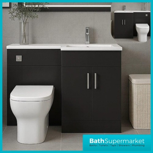 1070mm shape black vanity - black,