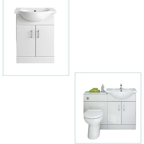 Cabinet vanity unit sink - cabinet, basin